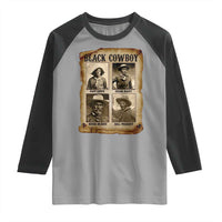 Black Cowboy Raglan Shirt African American Legendary Cowboys Black History