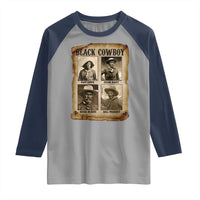 Black Cowboy Raglan Shirt African American Legendary Cowboys Black History
