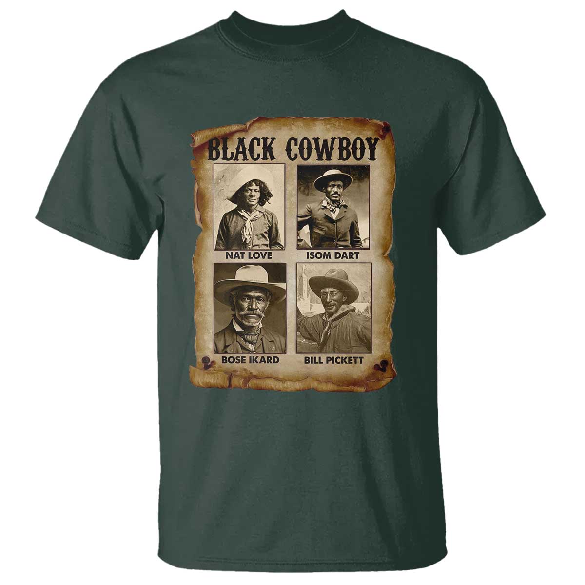 Black Cowboy T Shirt African American Legendary Cowboys Black History