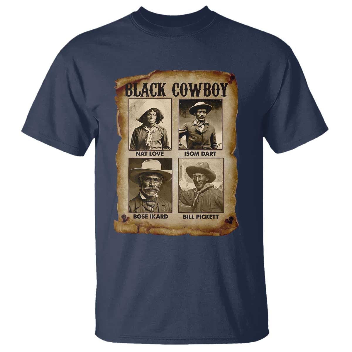 Black Cowboy T Shirt African American Legendary Cowboys Black History