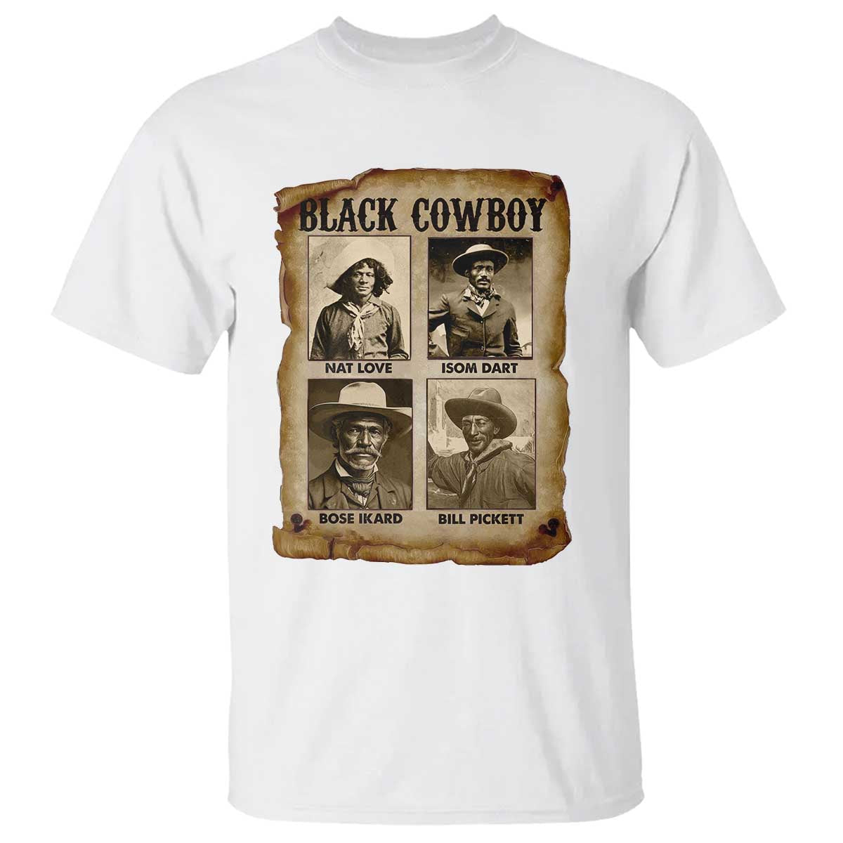 Black Cowboy T Shirt African American Legendary Cowboys Black History