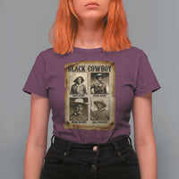 Black Cowboy T Shirt For Women African American Legendary Cowboys Black History