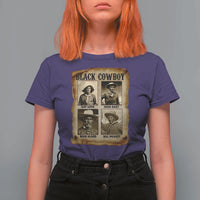 Black Cowboy T Shirt For Women African American Legendary Cowboys Black History