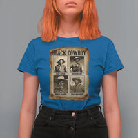 Black Cowboy T Shirt For Women African American Legendary Cowboys Black History
