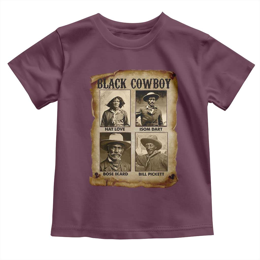Black Cowboy Toddler T Shirt African American Legendary Cowboys Black History
