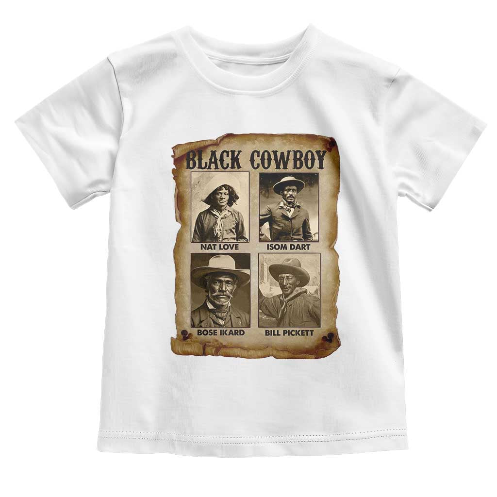 Black Cowboy Toddler T Shirt African American Legendary Cowboys Black History
