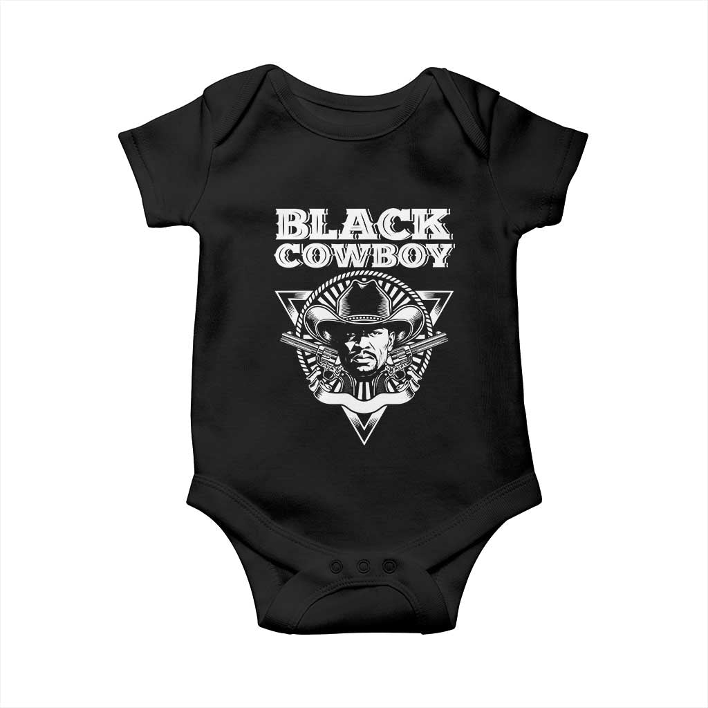 African American Cowboy Black History Baby Onesie