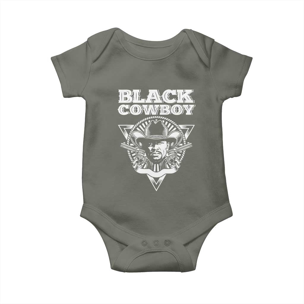 African American Cowboy Black History Baby Onesie