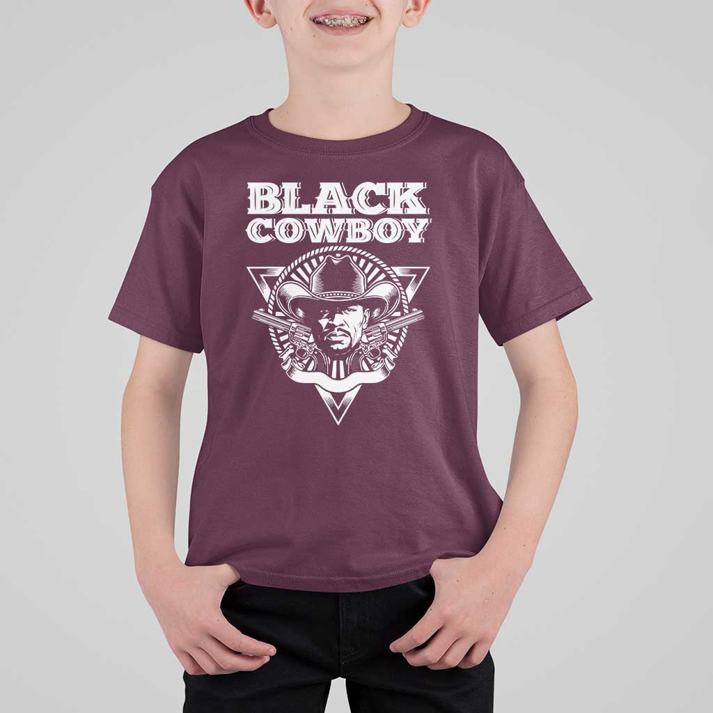 African American Cowboy Black History T Shirt For Kid