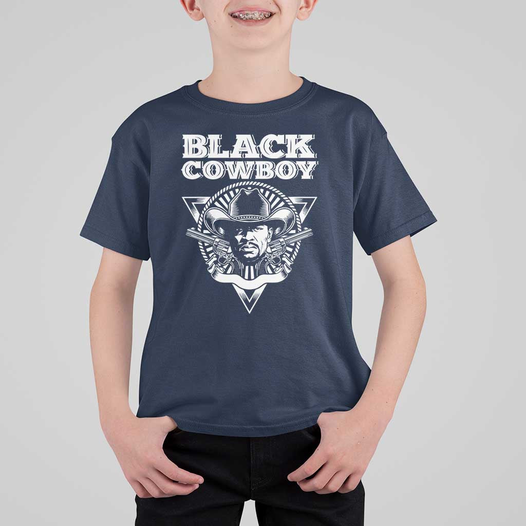 African American Cowboy Black History T Shirt For Kid