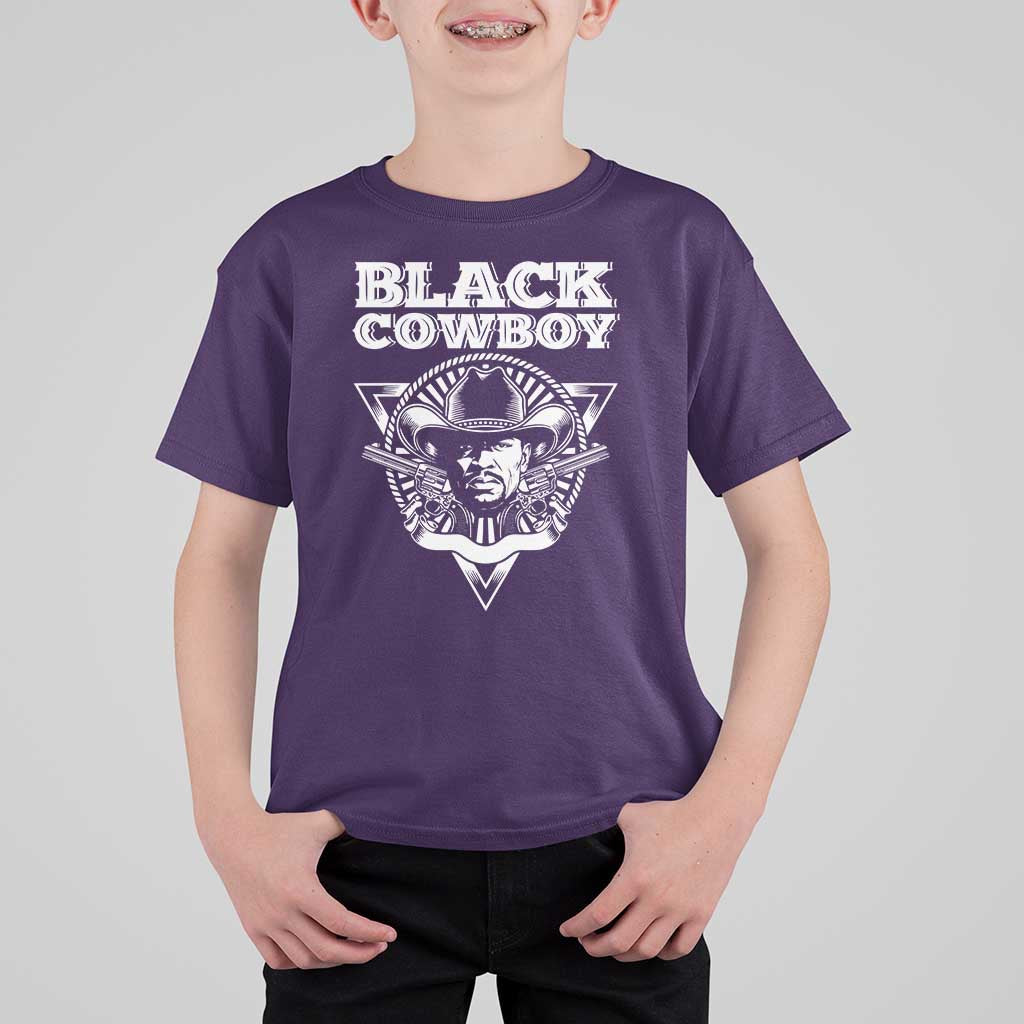 African American Cowboy Black History T Shirt For Kid