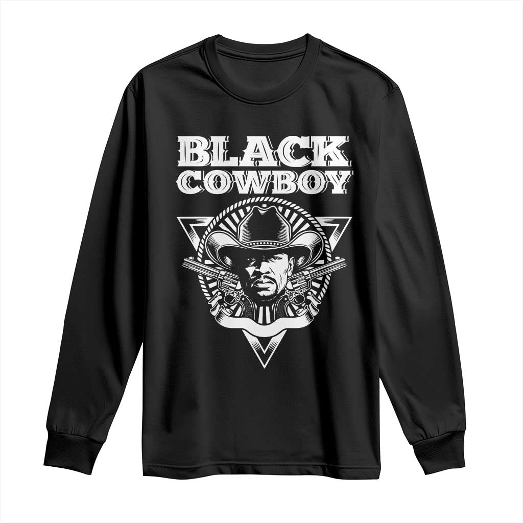 African American Cowboy Black History Long Sleeve Shirt