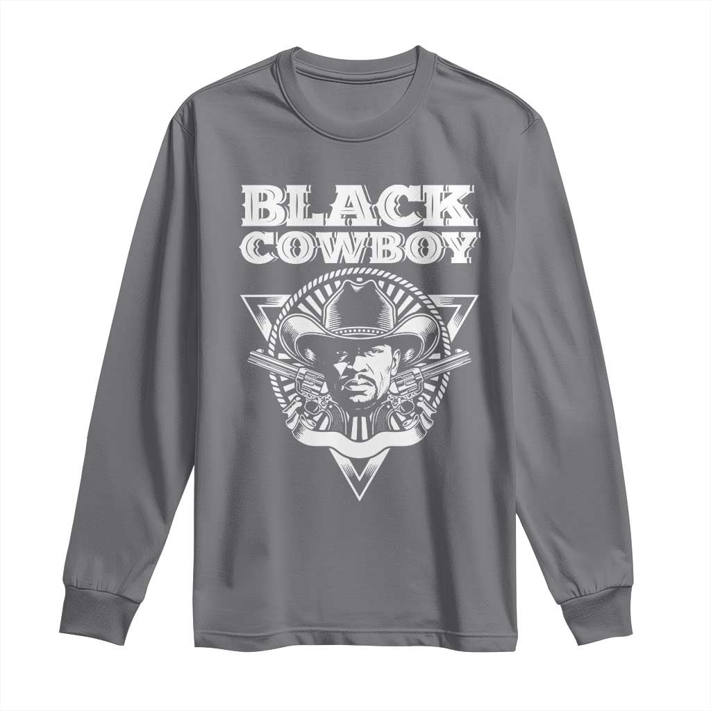 African American Cowboy Black History Long Sleeve Shirt