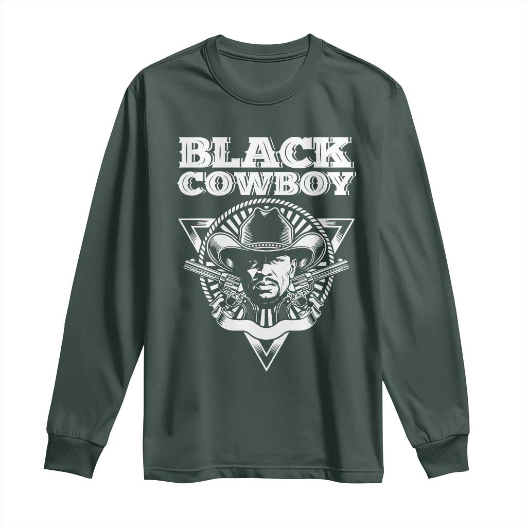 African American Cowboy Black History Long Sleeve Shirt