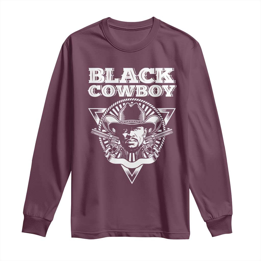 African American Cowboy Black History Long Sleeve Shirt