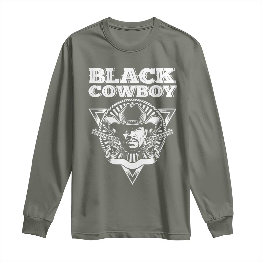 African American Cowboy Black History Long Sleeve Shirt