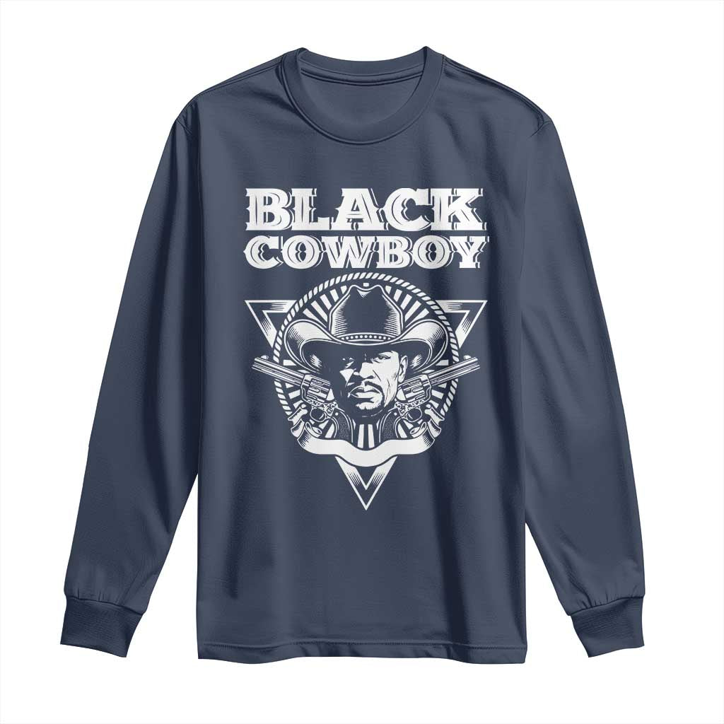 African American Cowboy Black History Long Sleeve Shirt