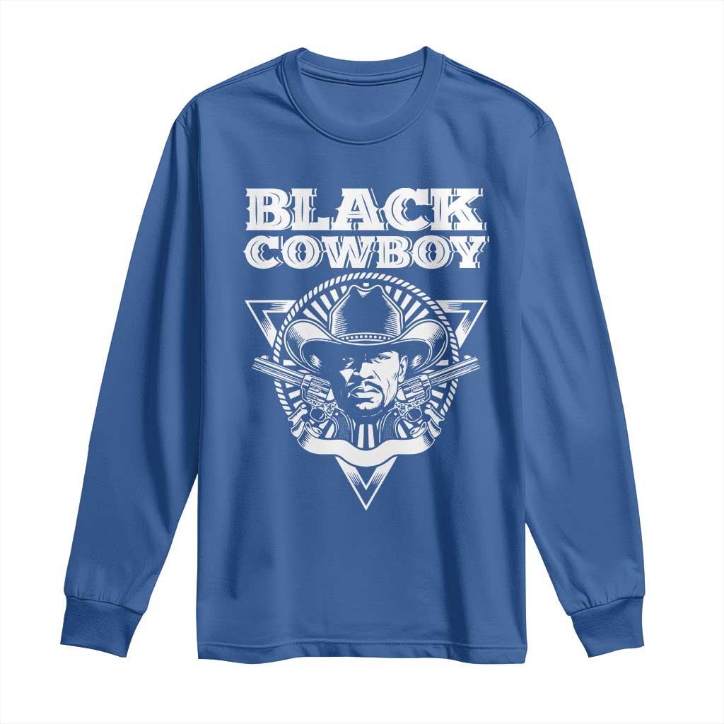 African American Cowboy Black History Long Sleeve Shirt