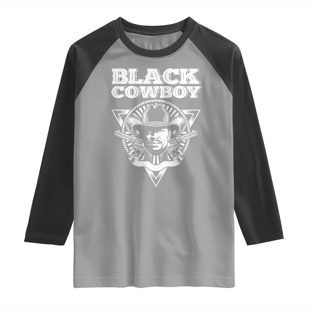 African American Cowboy Black History Raglan Shirt