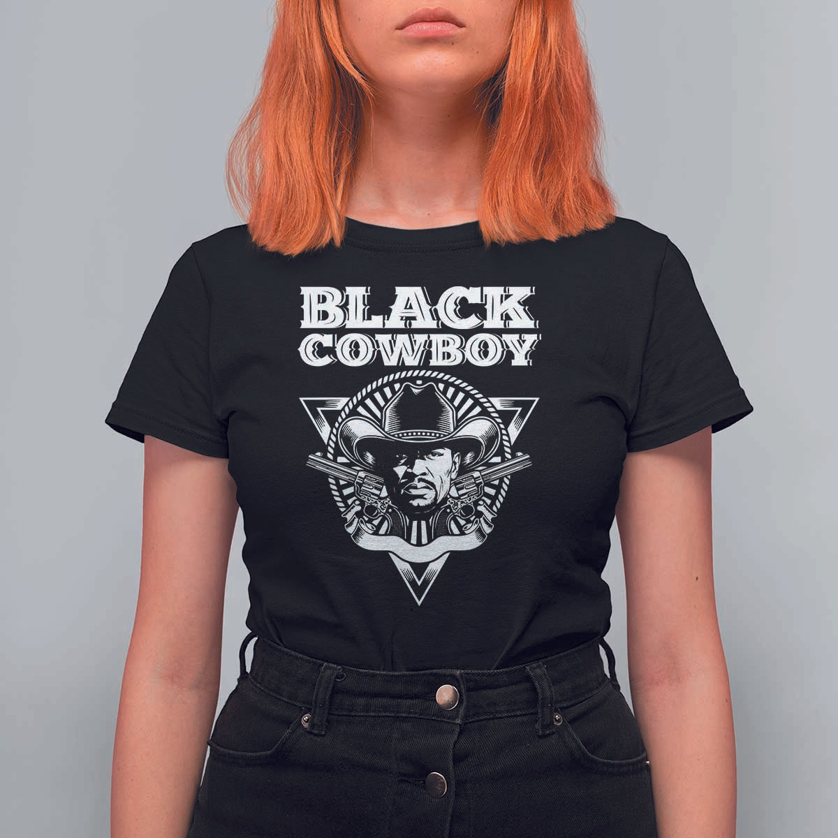 African American Cowboy Black History T Shirt For Women