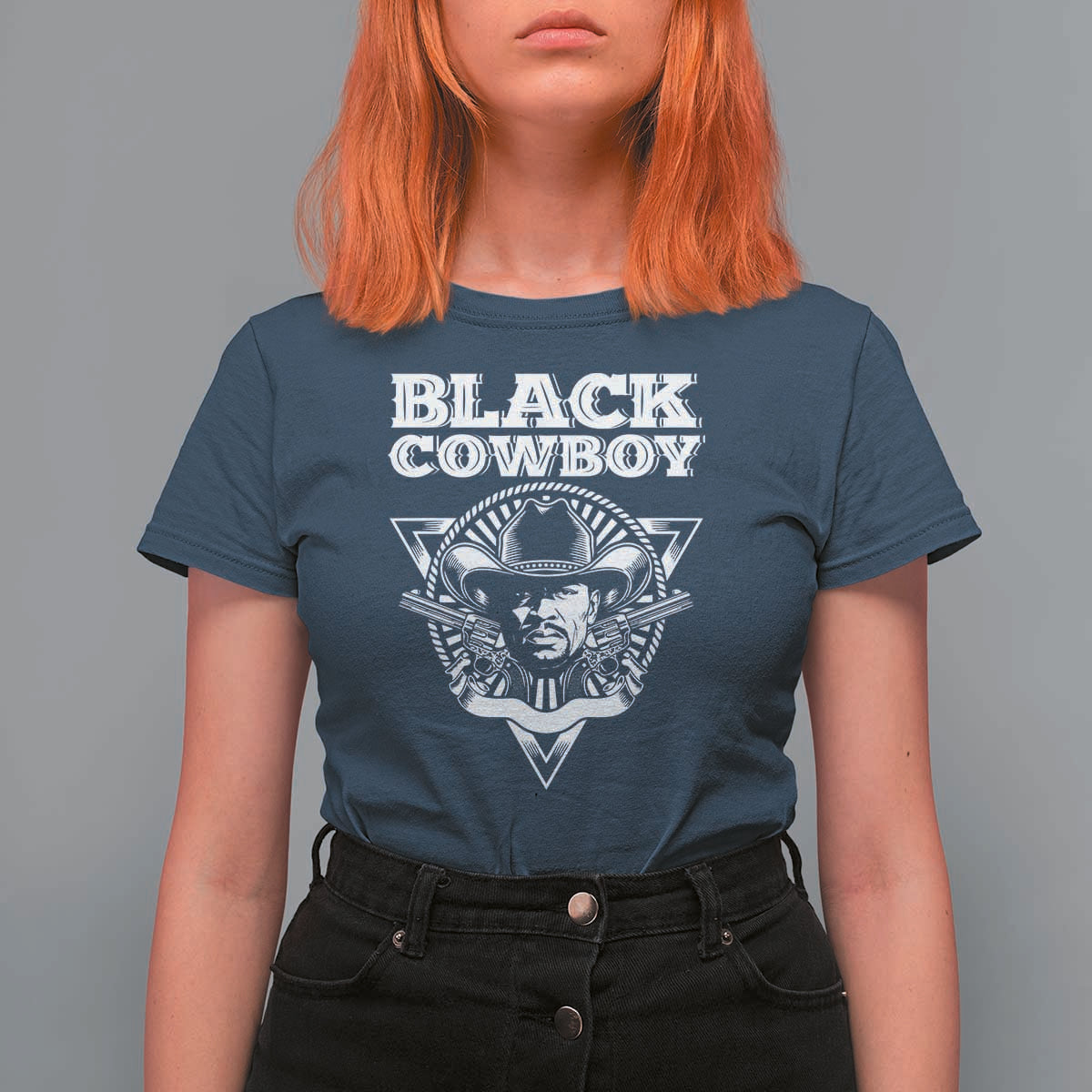 African American Cowboy Black History T Shirt For Women