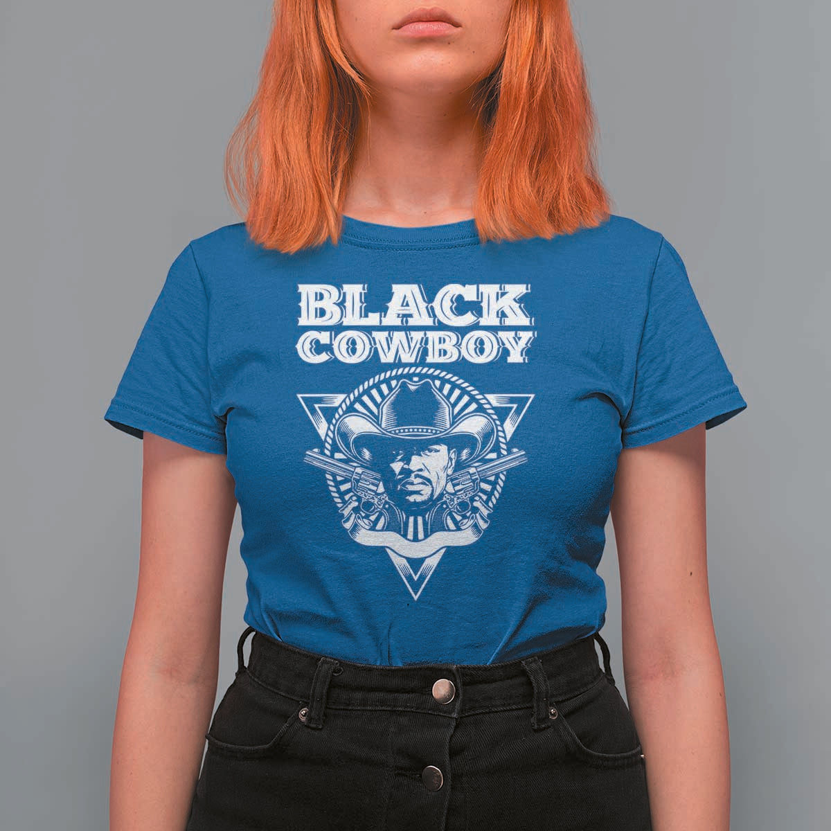 African American Cowboy Black History T Shirt For Women