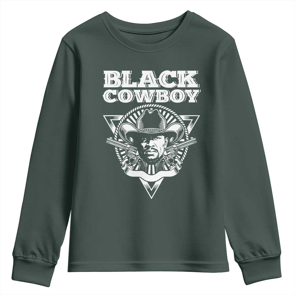African American Cowboy Black History Youth Sweatshirt