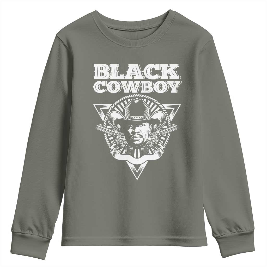 African American Cowboy Black History Youth Sweatshirt