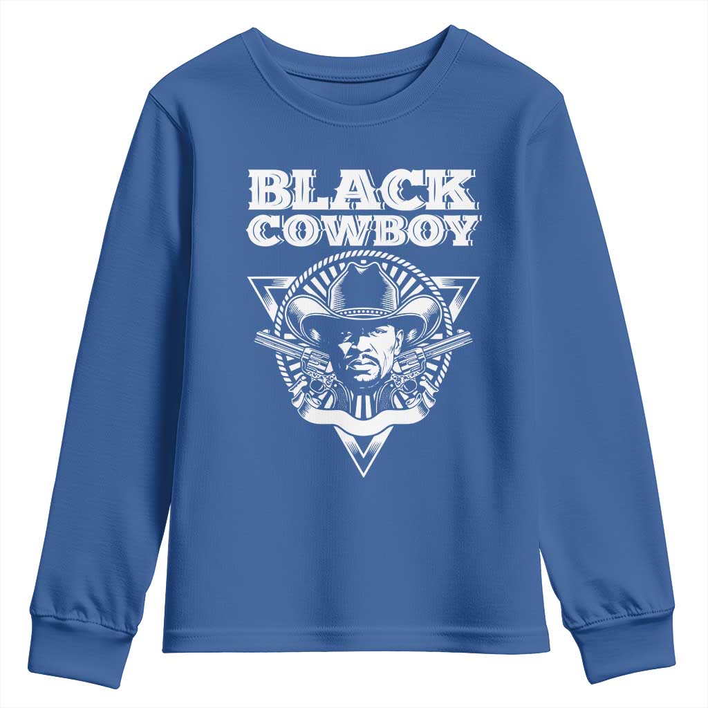 African American Cowboy Black History Youth Sweatshirt