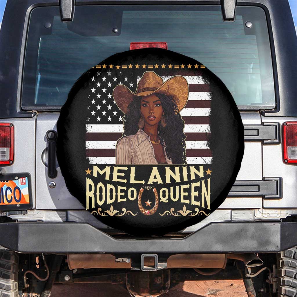 Black Cowgirl Spare Tire Cover Melanin Rodeo Queen African American