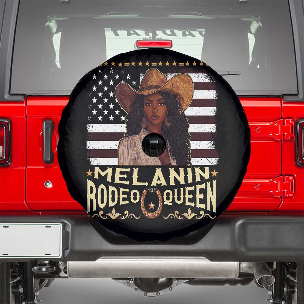 Black Cowgirl Spare Tire Cover Melanin Rodeo Queen African American