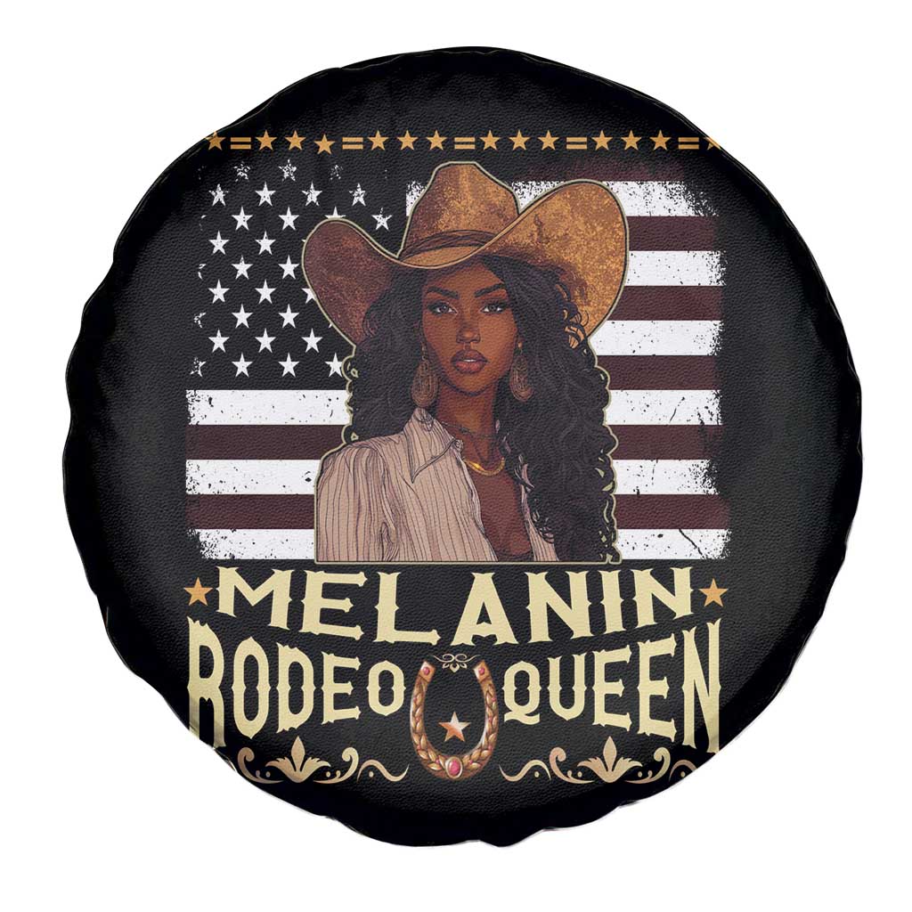 Black Cowgirl Spare Tire Cover Melanin Rodeo Queen African American