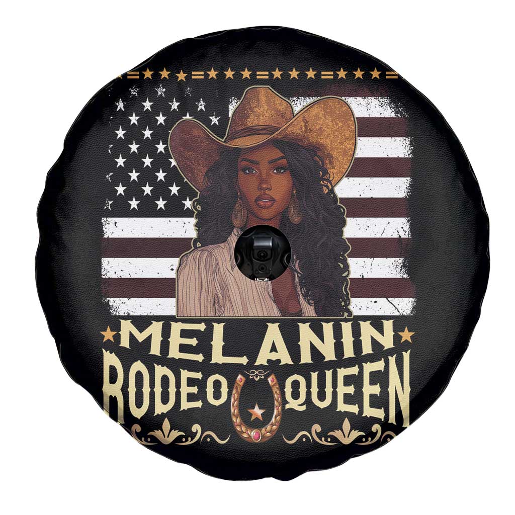 Black Cowgirl Spare Tire Cover Melanin Rodeo Queen African American