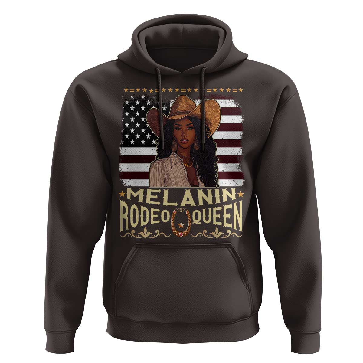 Black Cowgirl Hoodie Melanin Rodeo Queen African American