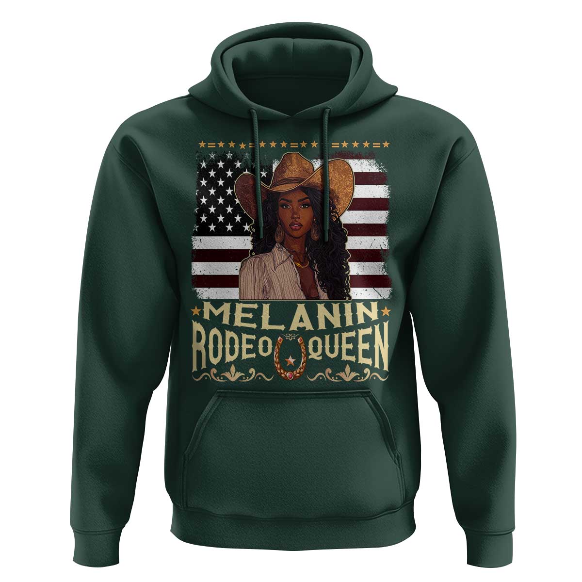 Black Cowgirl Hoodie Melanin Rodeo Queen African American