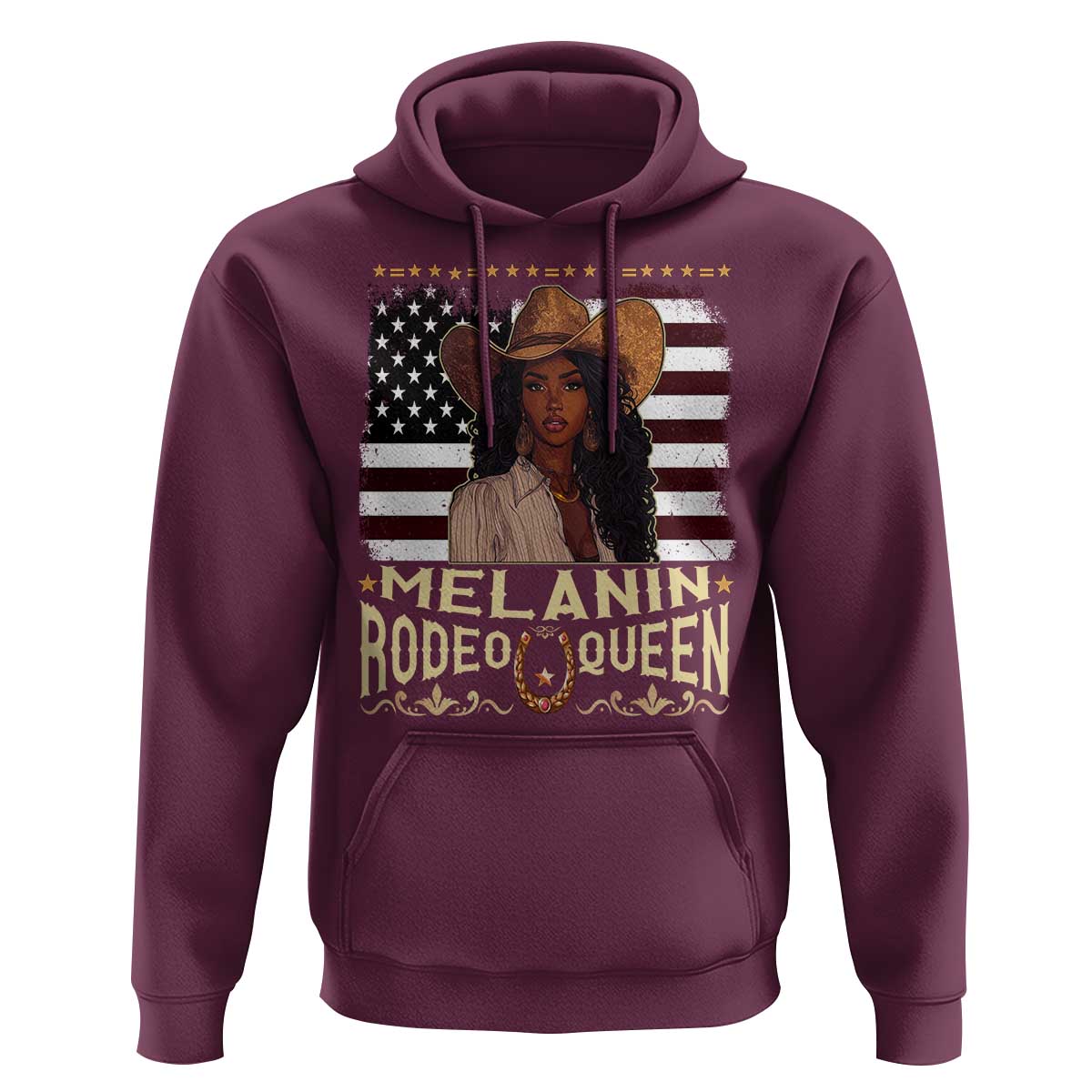 Black Cowgirl Hoodie Melanin Rodeo Queen African American