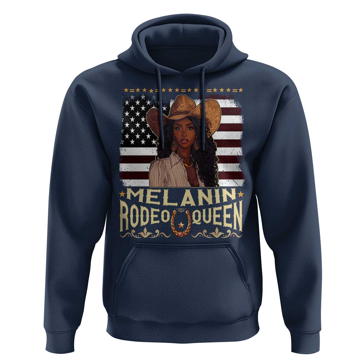 Black Cowgirl Hoodie Melanin Rodeo Queen African American
