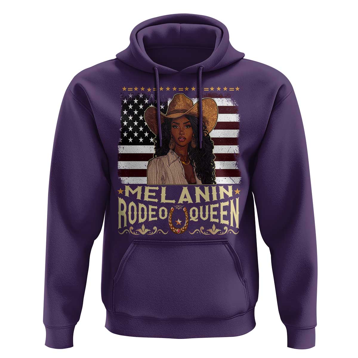 Black Cowgirl Hoodie Melanin Rodeo Queen African American