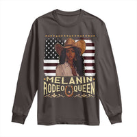 Black Cowgirl Long Sleeve Shirt Melanin Rodeo Queen African American