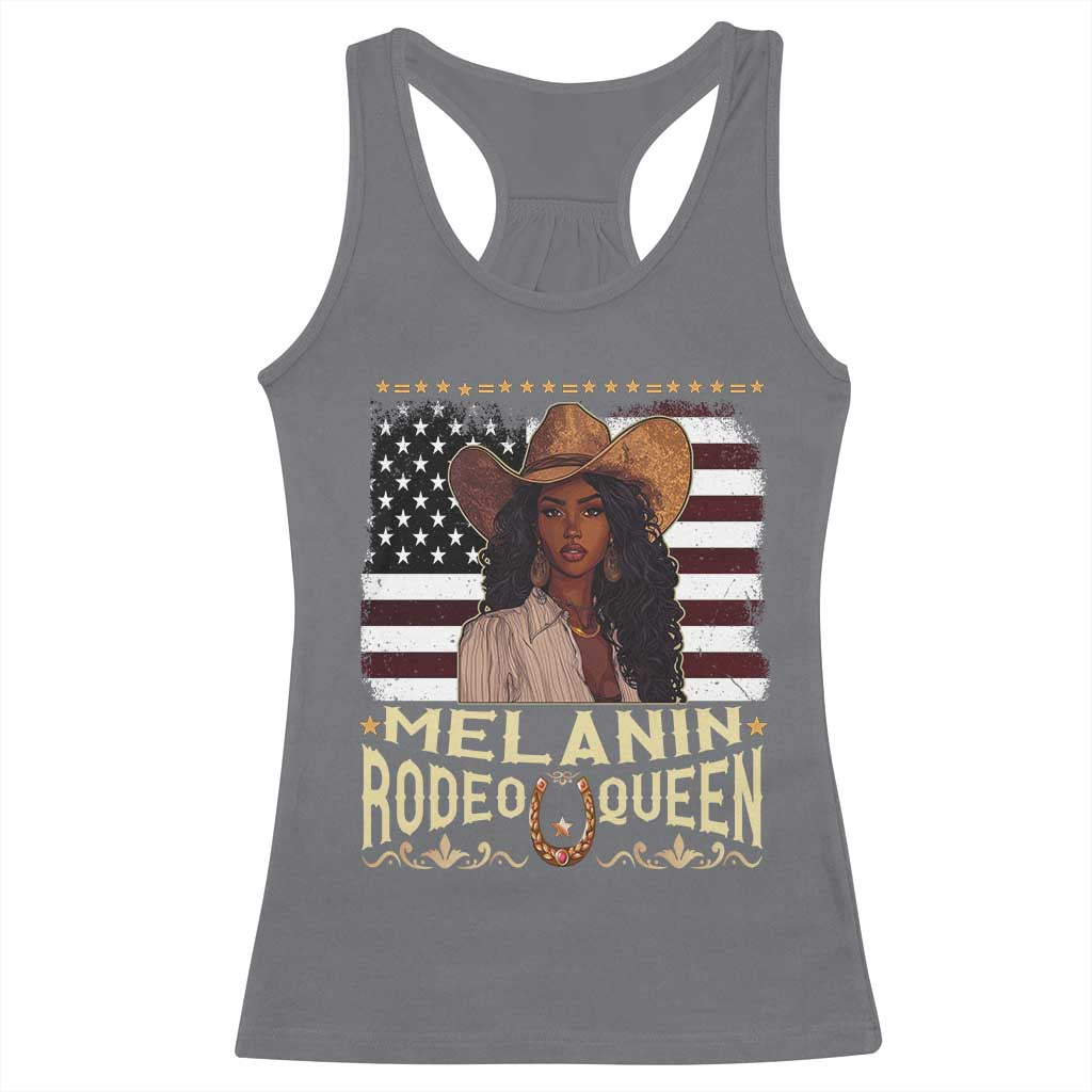 Black Cowgirl Racerback Tank Top Melanin Rodeo Queen African American