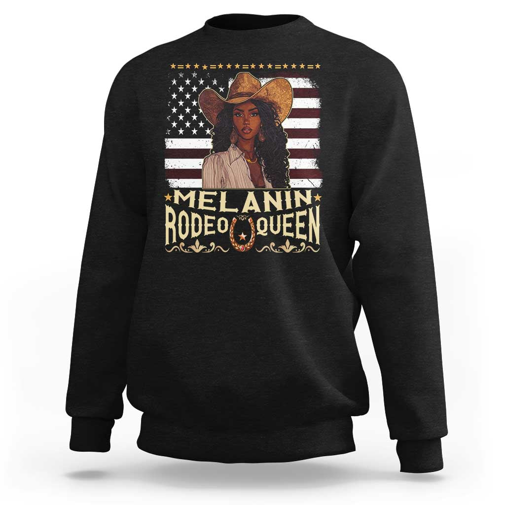 Black Cowgirl Sweatshirt Melanin Rodeo Queen African American