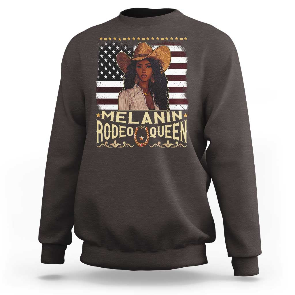Black Cowgirl Sweatshirt Melanin Rodeo Queen African American