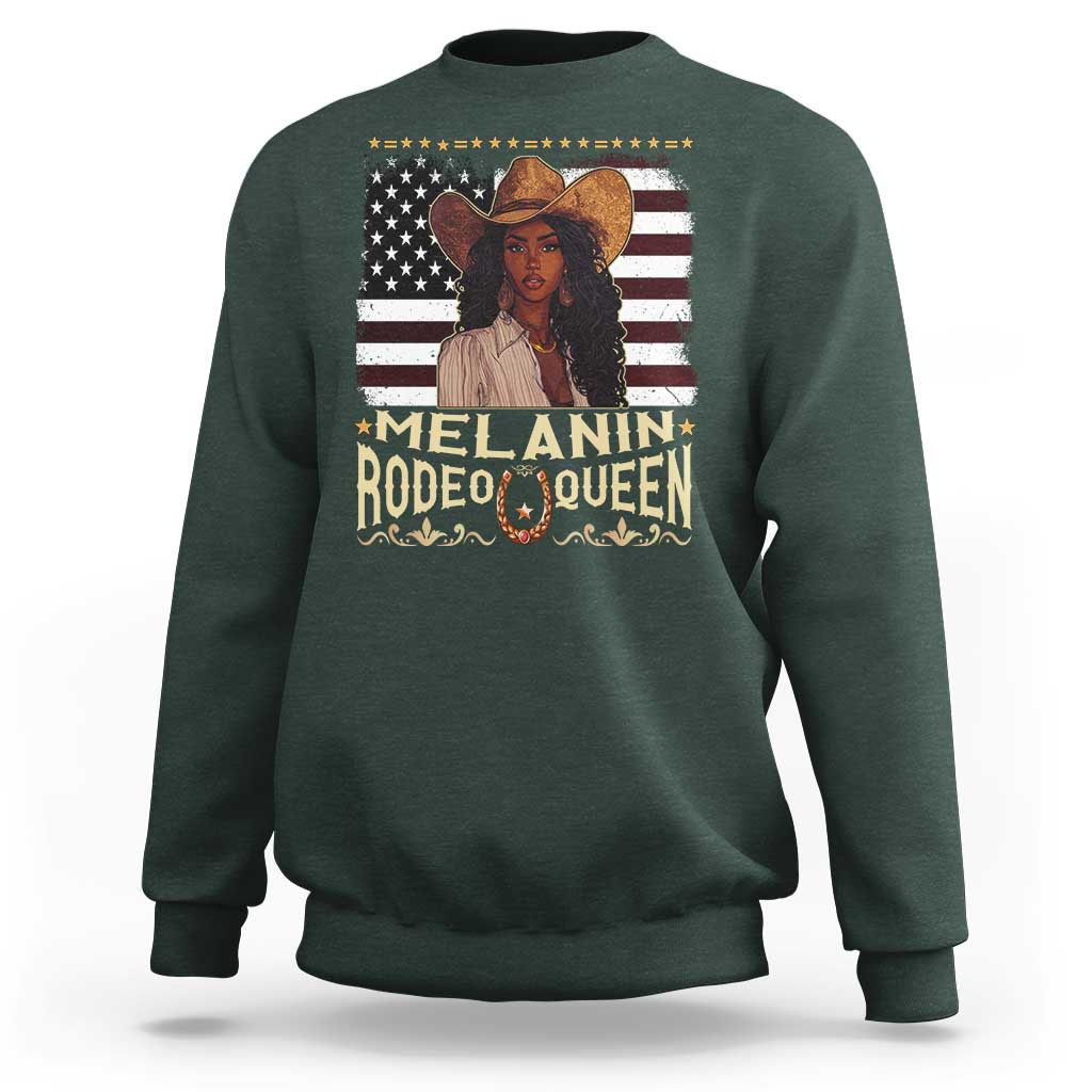 Black Cowgirl Sweatshirt Melanin Rodeo Queen African American