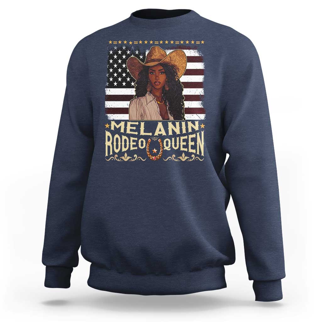 Black Cowgirl Sweatshirt Melanin Rodeo Queen African American