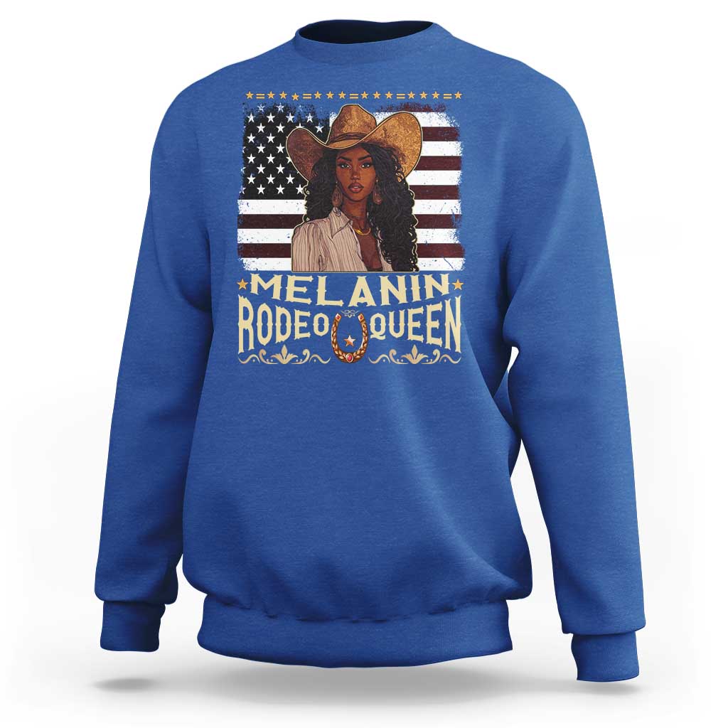 Black Cowgirl Sweatshirt Melanin Rodeo Queen African American
