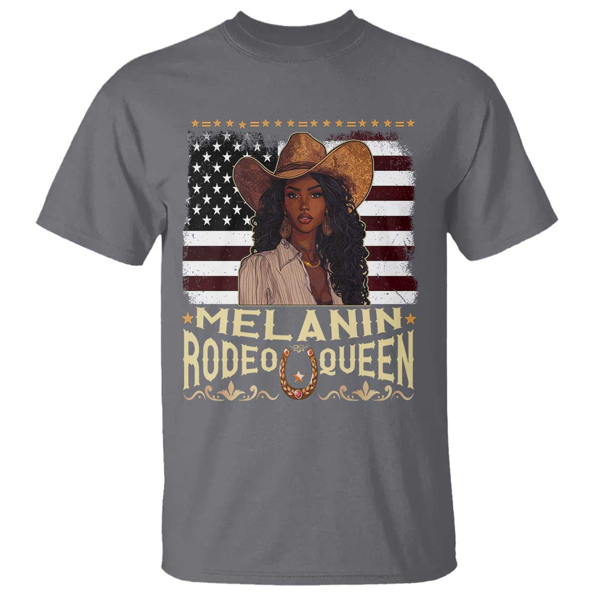 Black Cowgirl T Shirt Melanin Rodeo Queen African American