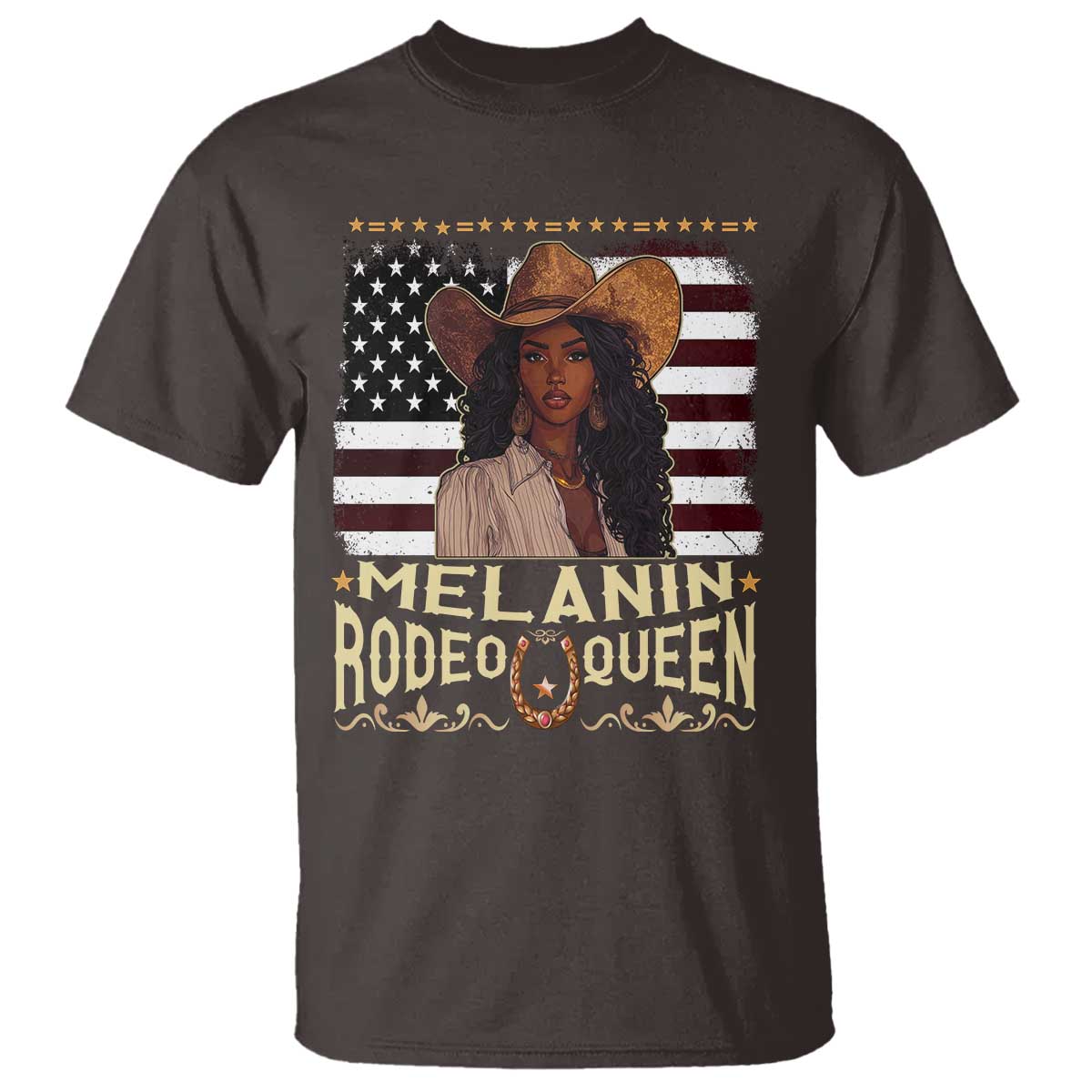 Black Cowgirl T Shirt Melanin Rodeo Queen African American