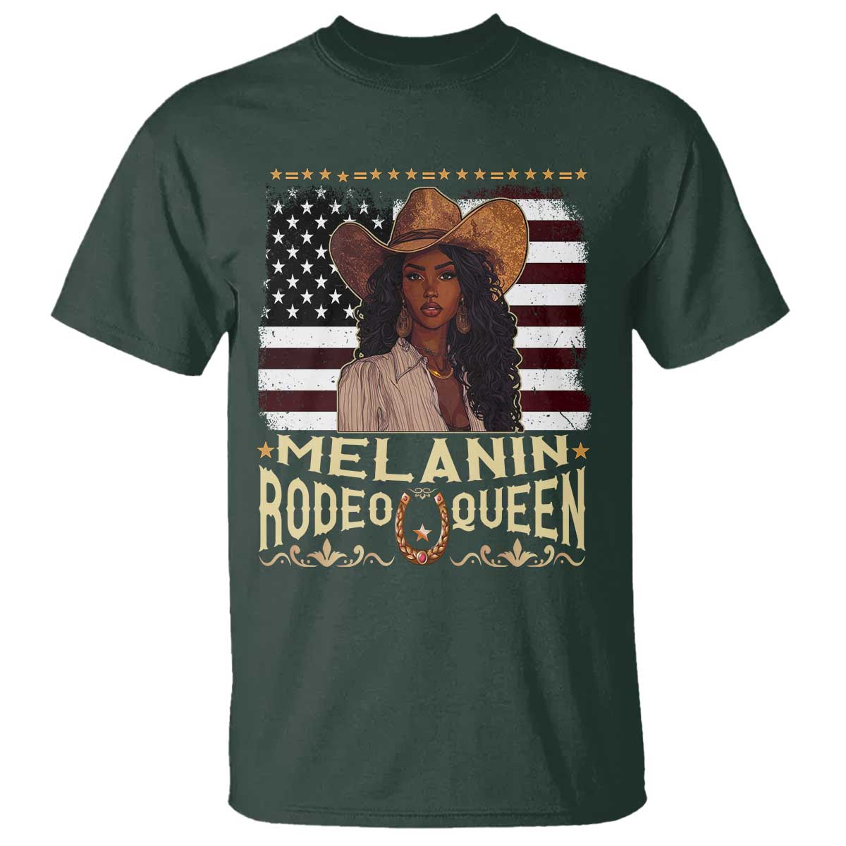 Black Cowgirl T Shirt Melanin Rodeo Queen African American