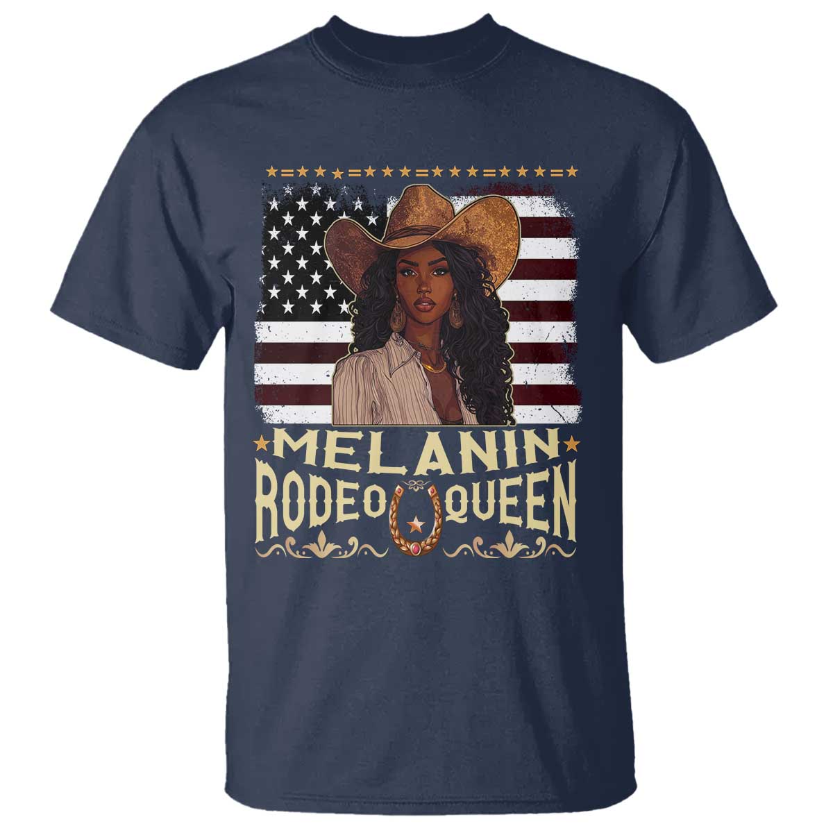 Black Cowgirl T Shirt Melanin Rodeo Queen African American