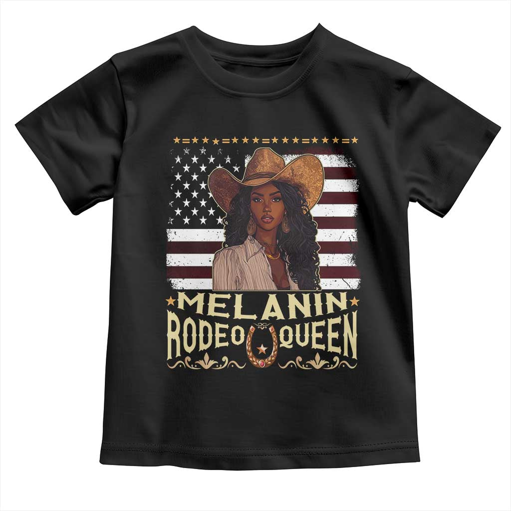 Black Cowgirl Toddler T Shirt Melanin Rodeo Queen African American